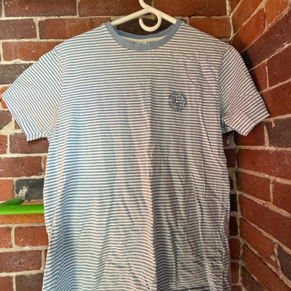 Nautical Blue and White Striped Tee